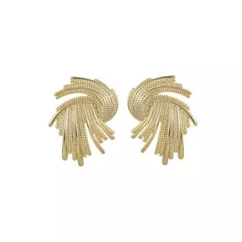 Модные ювелирные медные серьги для женщин золотой