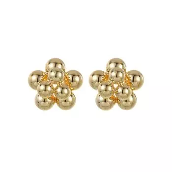 Модные ювелирные медные серьги для женщин золотой