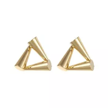 Модные ювелирные медные серьги для женщин золотой