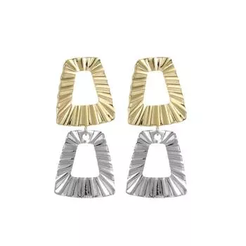 Модные ювелирные медные серьги для женщин золотой