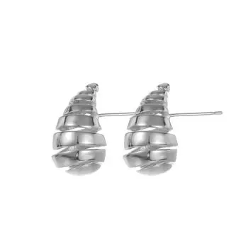 Модные ювелирные медные серьги для женщин золотой