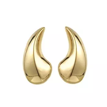 Модные ювелирные медные серьги для женщин золотой