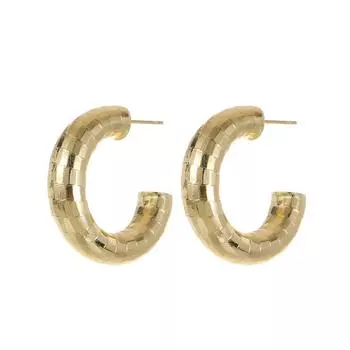 Модные ювелирные медные серьги для женщин золотой