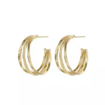 Модные ювелирные медные серьги для женщин золотой