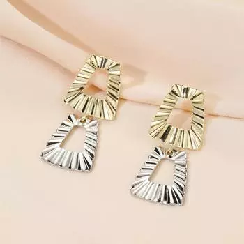 Модные ювелирные медные серьги для женщин золотой