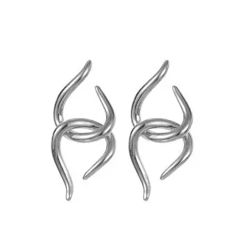 Модные ювелирные медные серьги для женщин серебряный