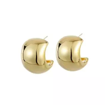 Модные ювелирные медные серьги для женщин золотой