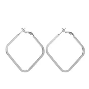 Модные ювелирные медные серьги для женщин серебряный