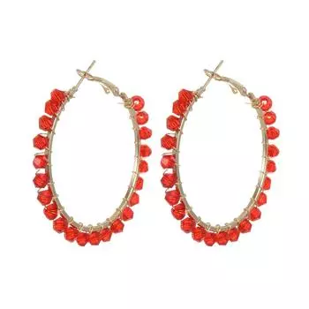 Модные ювелирные серьги из смолы для женщин красный