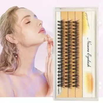Модные вьющиеся ресницы, простые в эксплуатации, мини-кластерный макияж, искусственный 11mm