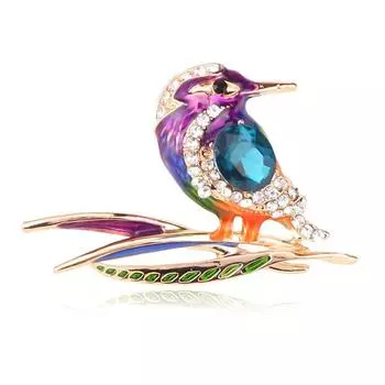 Модные вещи, универсальная именная брошь в виде дятла, женский мультяшный корсаж с каплями масла разноцветный