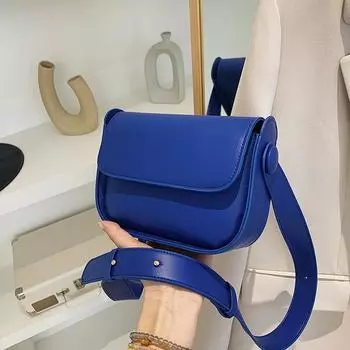 Модные весенне-летние женские сумки через плечо, однотонные, повседневные, простые, из искусственной кожи, универсальные, женские, на одно плечо, подмышечная сумка Mini(Max Length<20cm)