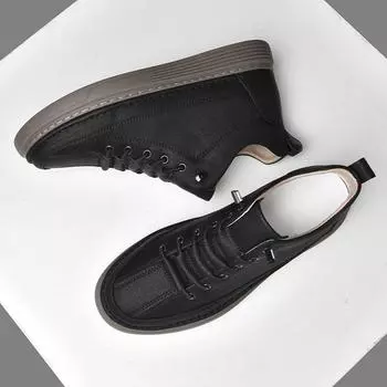 Модные весенне-осенние классические мужские повседневные туфли из натуральной кожи на толстой подошве, мужские офисные деловые туфли с бесплатной доставкой 37