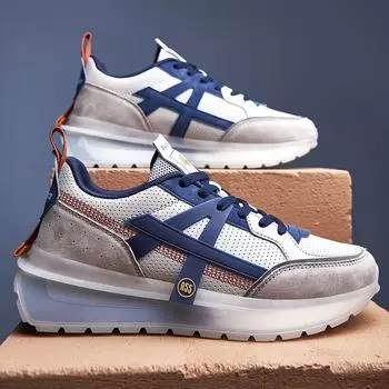 Модные весенне-осенние массивные мужские кроссовки для спортзала, высокоэластичные легкие дышащие мужские спортивные кроссовки для бега 42 бежевый