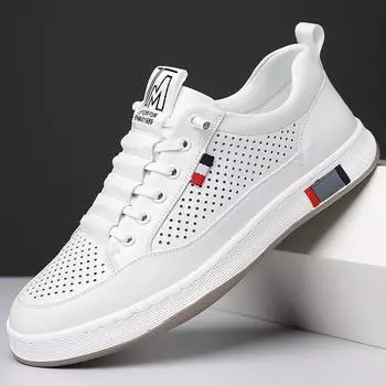 Модные весенне-осенние модные туфли на плоской подошве из полой кожи для мужчин, дизайнерские кроссовки с мягкой подошвой для мужчин, деловые туфли для мужчин 38