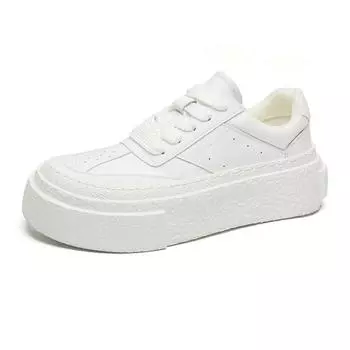 Модные весенне-осенние новые дизайнерские мужские туфли из вулканизированной стали, модные повседневные черные белые мужские туфли, кроссовки на шнуровке и платформе для мужчин 38 белый