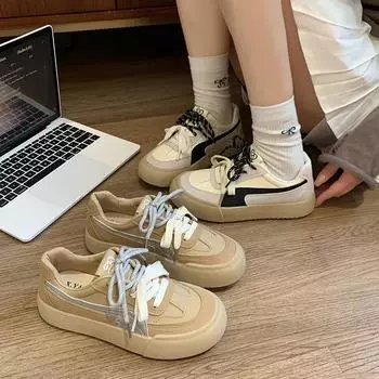 Модные весенне-осенние новые дизайнерские повседневные кроссовки для женщин с мягкой подошвой повседневные женские туфли из вулканизированной стали модные спортивные туфли Zapatillas Mujer 35