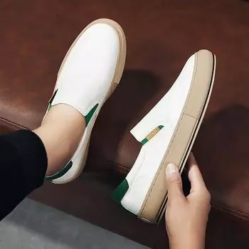 Модные весенние и летние новые студенческие белые туфли мужские повседневные спортивные мужские туфли студенческие беговые туфли для скейтбординга на открытом воздухе 39 зелёный