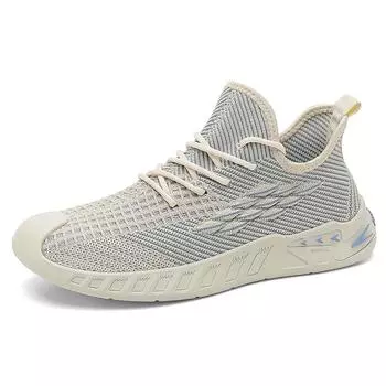 Модные весенние и осенние легкие дышащие нескользящие мужские туфли Дышащая сетчатая повседневная спортивная обувь для ходьбы и бега мужские туфли 39