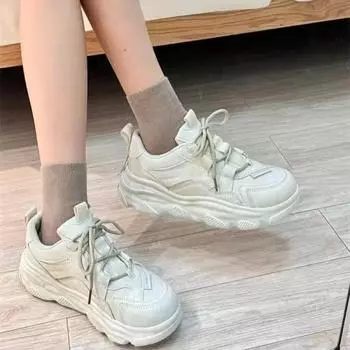 Модные весенние и осенние новые универсальные кроссовки с толстой подошвой для отдыха для детей 35