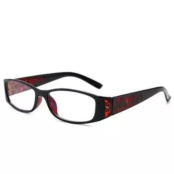 Модные винтажные цветочные анти-синие очки для чтения, женские весенние шарнирные очки для дальнозоркости, удобные Strength 1