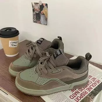 Модные винтажные кроссовки для мужчин в американском стиле, уличные трендовые пары, обувь для скейтбординга, дышащая, удобная, повседневная обувь для ходьбы 36