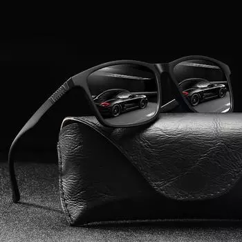 Модные винтажные квадратные солнцезащитные очки для мужчин и женщин, для рыбалки и вождения, роскошные брендовые дизайнерские солнцезащитные очки с антибликовым покрытием в ретро-стиле UV400 коричневый