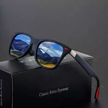 Модные винтажные квадратные унисекс солнцезащитные очки для вождения и рыбалки мужские и женские люксовые брендовые дизайнерские солнцезащитные очки с антибликовым покрытием Uv400 коричневый