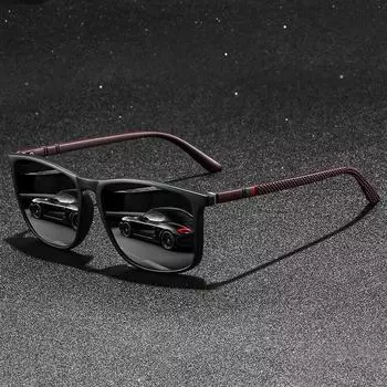 Модные винтажные разноцветные полосатые поляризованные солнцезащитные очки для мужчин и женщин, для вождения, рыбалки, брендовые дизайнерские солнцезащитные очки для мужчин, очки Uv400 коричневый