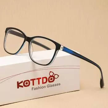 Модные винтажные женские очки для чтения, мужские пластиковые очки для чтения при пресбиопии + 1,0 + 1,5 + 2,0 + 2,5 + 3,0 +4.0 синий