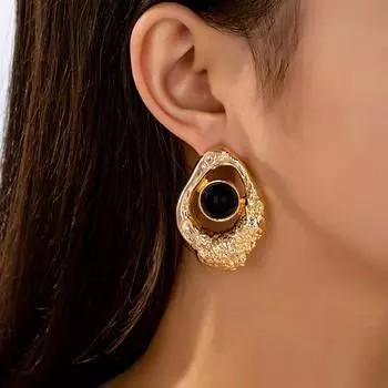 Модные висячие серьги для женских украшений золотой