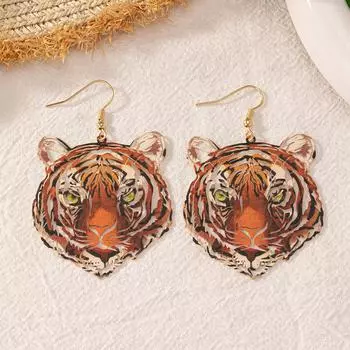 Модные висячие серьги для женских украшений коричневый