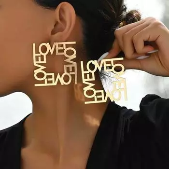 Модные висячие серьги для женских украшений золотой