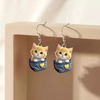 Модные висячие серьги для женских украшений синий