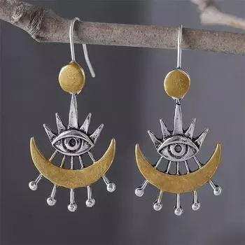 Модные висячие серьги для женских украшений золотой