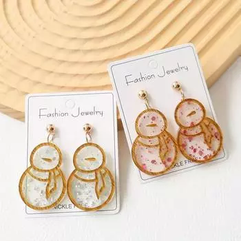 Модные висячие серьги для женских украшений золотой