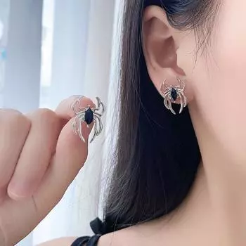 Модные висячие серьги для женских украшений чёрный