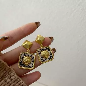 Модные висячие серьги для женских украшений золотой