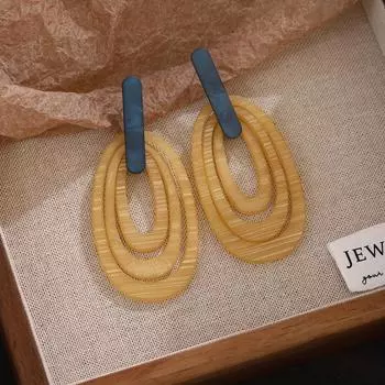 Модные висячие серьги для женских украшений золотой