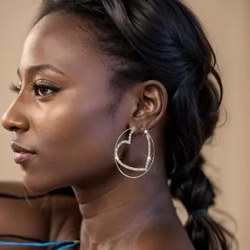 Модные висячие серьги для женских украшений золотой