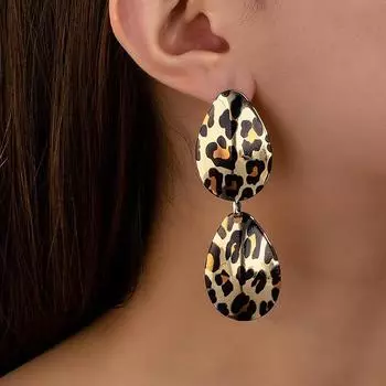 Модные висячие серьги для женских украшений чёрный