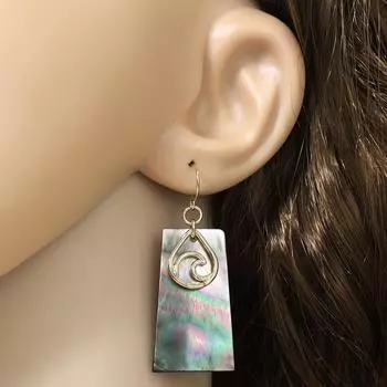 Модные висячие серьги для женских украшений серый