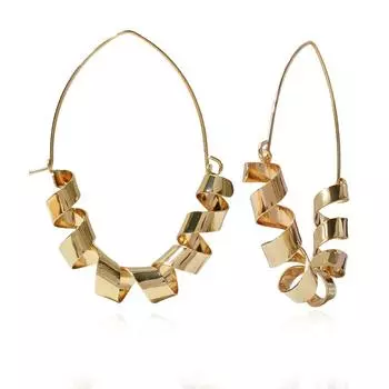 Модные висячие серьги для женских украшений золотой