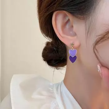 Модные висячие серьги для женских украшений красный