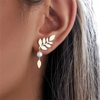 Модные висячие серьги для женских украшений золотой