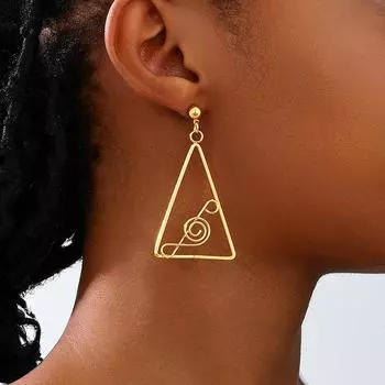 Модные висячие серьги для женских украшений золотой