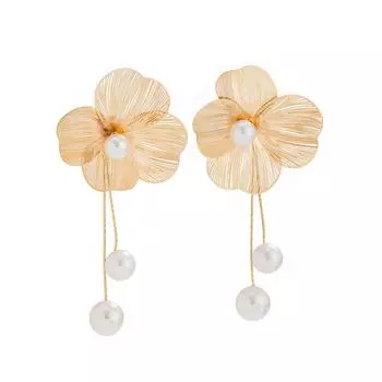 Модные висячие серьги для женских украшений золотой