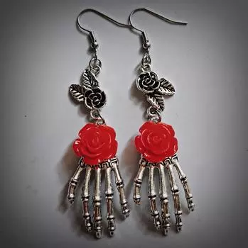 Модные висячие серьги для женских украшений красный