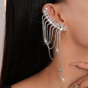 Модные висячие серьги для женских украшений серебряный