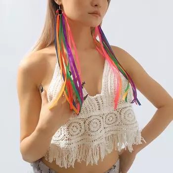 Модные висячие серьги для женских украшений разноцветный